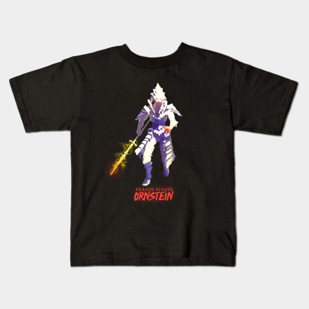 Dragon Slayer Ornstein Kids T-Shirt by ballhard